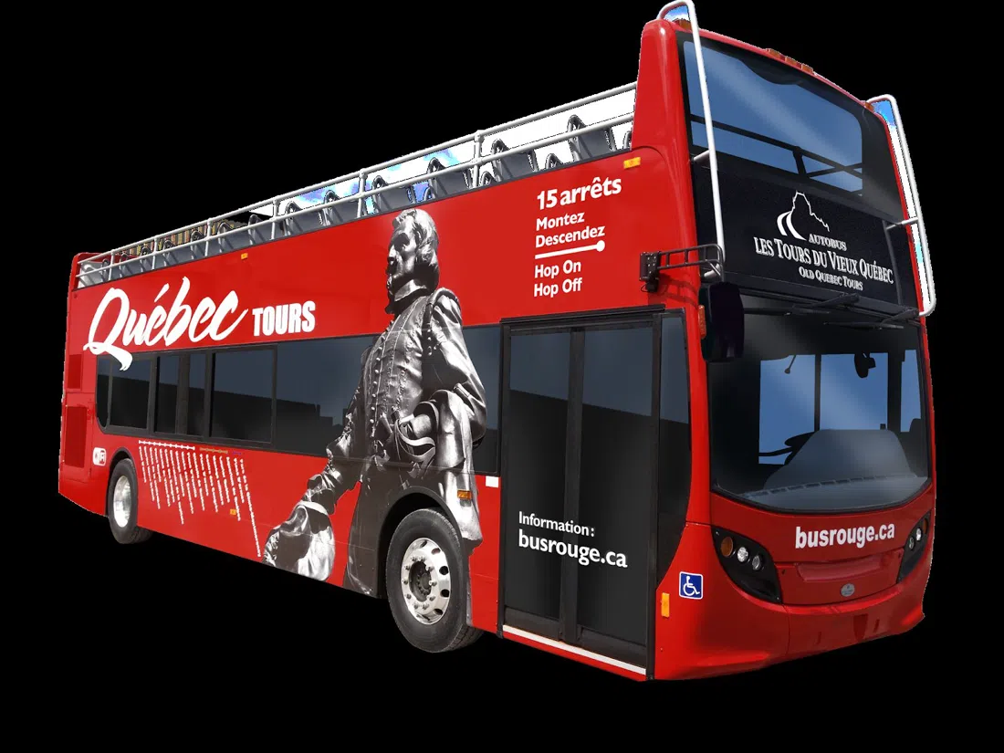 Unitours(Bus Rouge / Red Bus 2階建て乗り降り自由バス)、ケベック